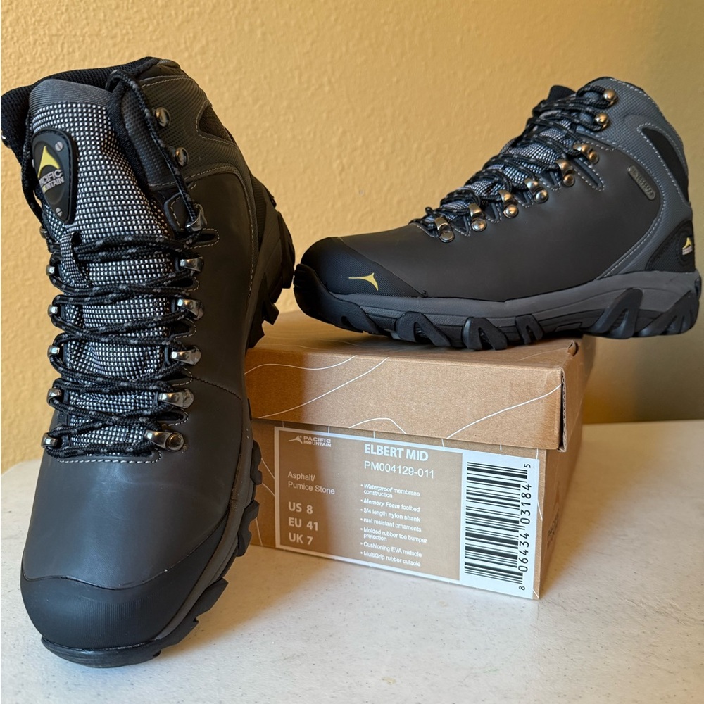 Pacific Mountain Mid Black Outdoor Boots
